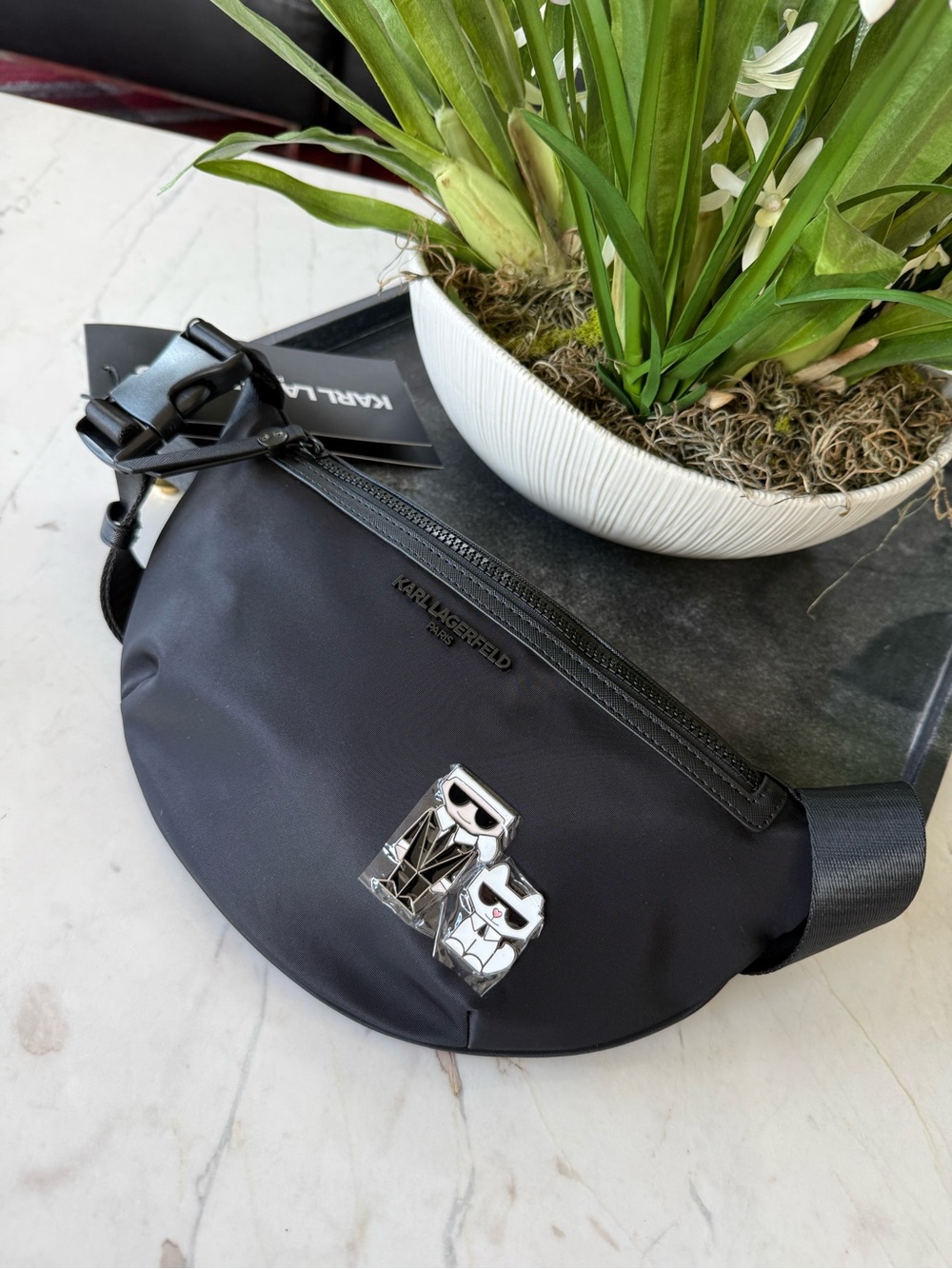KARL LAGERFELD Paris Amour Nylon Belt Bag